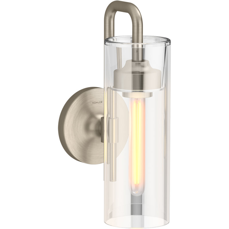 Purist™ 1 Light Indoor Bathroom Wall Sconce, UL Listed, Vibrant Brushed Bronze