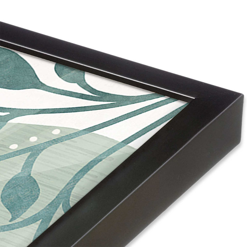 Motif de la sagesse sauvage II, H 17,75 po x l 17,75 po, Encadrement ouvert, zinc vieilli