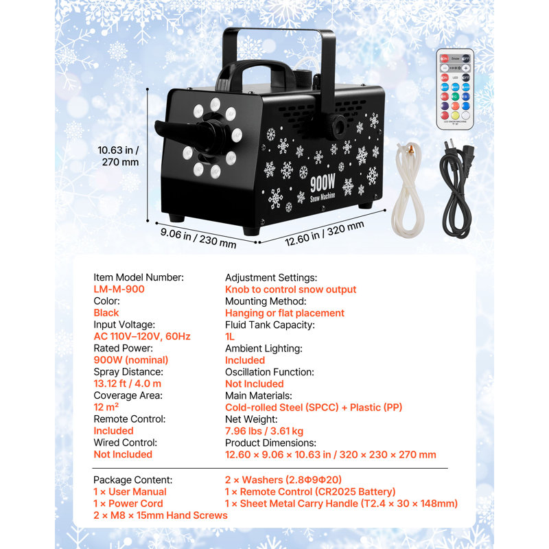 Télécommande sans fil Snow Machine