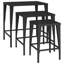 Garden Nesting Tables 3 Pcs Poly Rattan-137967739