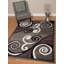 Tapis gris à motif abstrait Bailes-1023863183