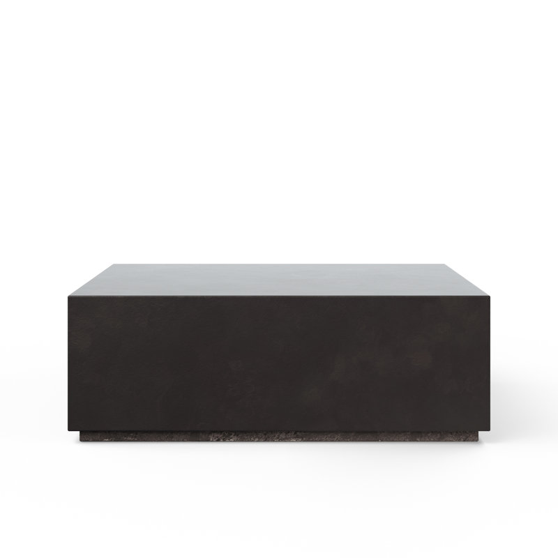 Mixx Bloc Coffee Table, Lava Brown, 16.5" H x 47.25" W x 47.25" D