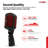5 Core Retro Dynamic Vocal Iconic Microphone Vintage Style Classic Cardioid Unidirectional Mic
