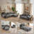 Modern Extra Deep Compression Corduroy Modular Sectional-324462196