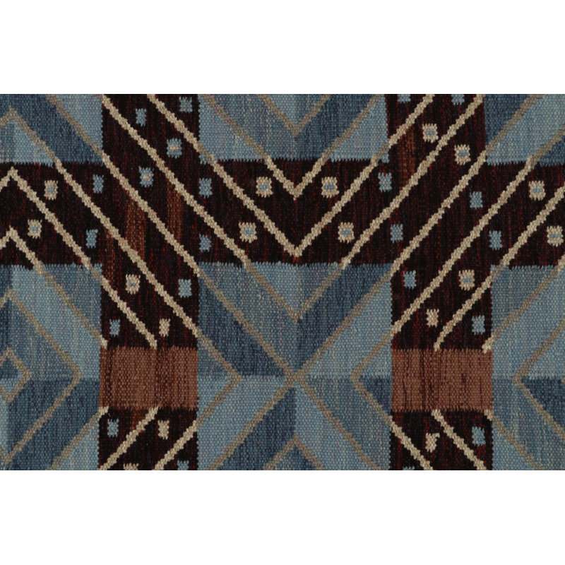 Scandinavian Wool Geometric Area Rug, Rectangle 12' x 15'