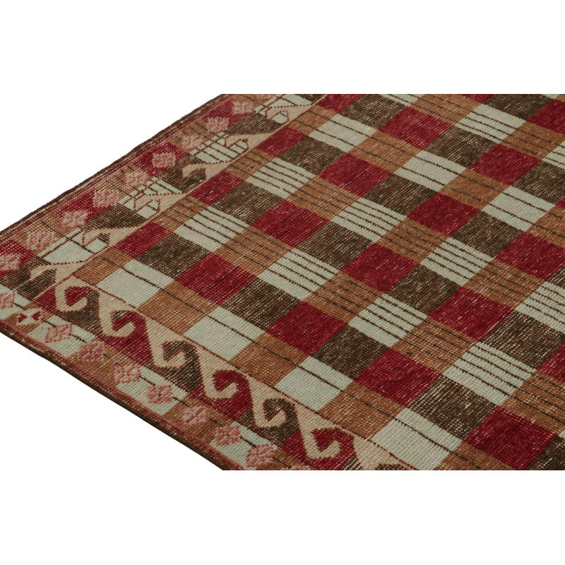 Homage Hand Knotted Wool Geometric Area Rug, Rectangle 9' x 12'