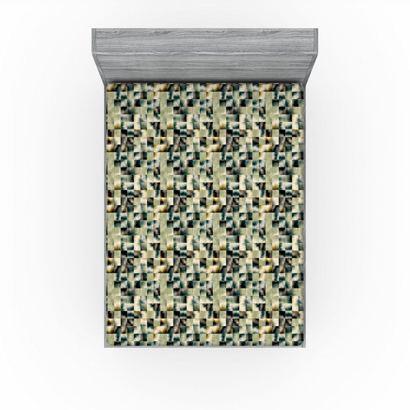 Drap-housse abstrait Ambesonne, Drap-housse de taille double