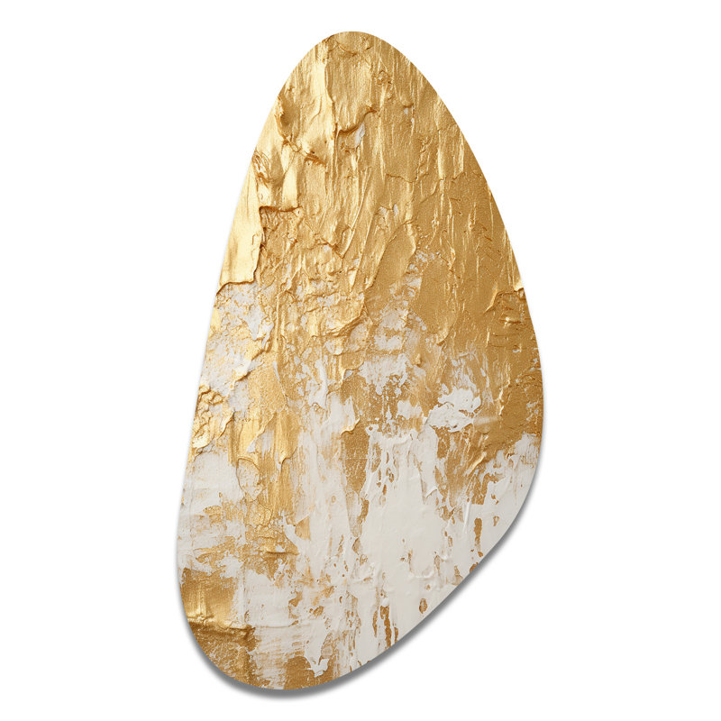 Gentle Abundance Retro Gold Abstract I, H 39 po x l 21 po