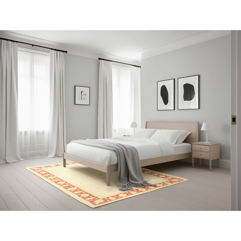 Tapis oriental rouge / beige, Rectangle 5 pi x 7 pi