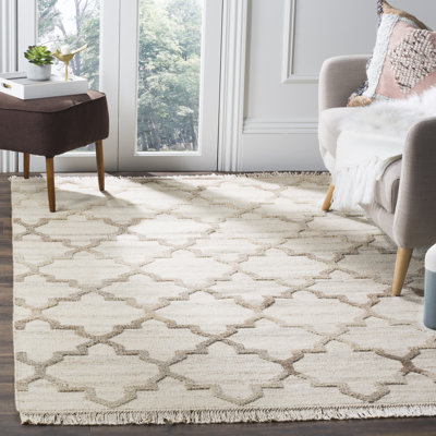 Jeanlouis Geometric Wool Hand Woven Area Rug