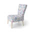 Chaise d'appoint mauve à motif animalier - collage côtier mauve-506832100