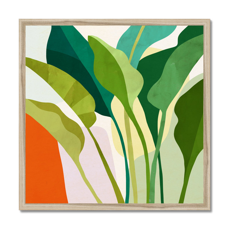 Tropica I by Victoria Borges - Wrapped Canvas Print, Natural Wood Framed Paper Print, 55cm H x 55cm W