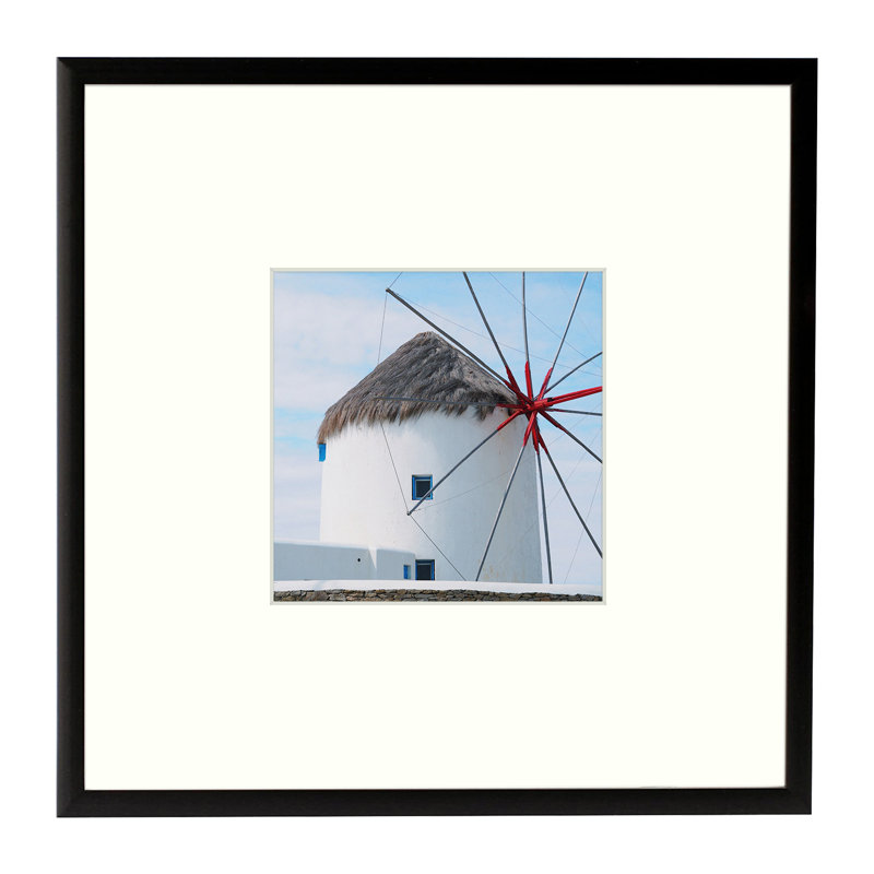 Drennon Picture Frame, Display Pictures, Metal Frame for Wall Mounting, Black, 8" x 8"
