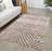 Beige Geometric Boho Farmhouse Soft Pile Boho Minimal Large Area Rug-135818929