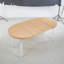 Table extensible, table de salle à manger, table de bureau, table basse, pieds en métal, plateau en panneau de fibres à densité moyenne-1059473210
