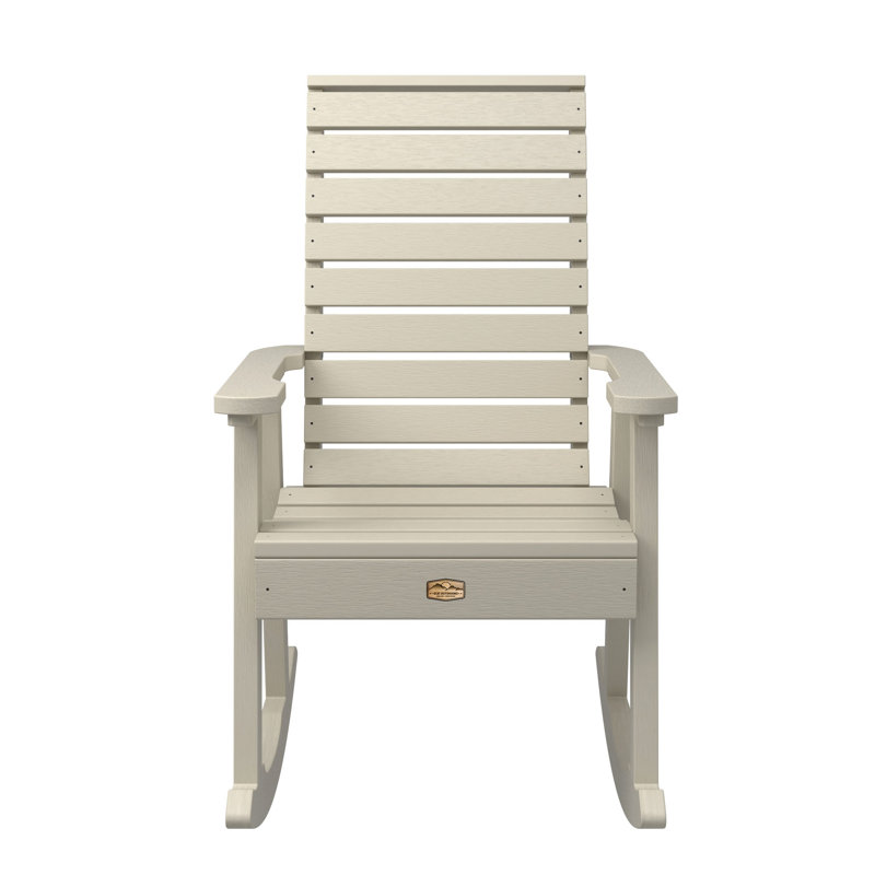 Chaise berçante en plastique Elisiah, Canyon