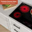Plaque de cuisson électrique rayonnante 36 po Empava, 5 brûleurs, surface de cuisson électrique, minuterie 1-99 minutes, noir 