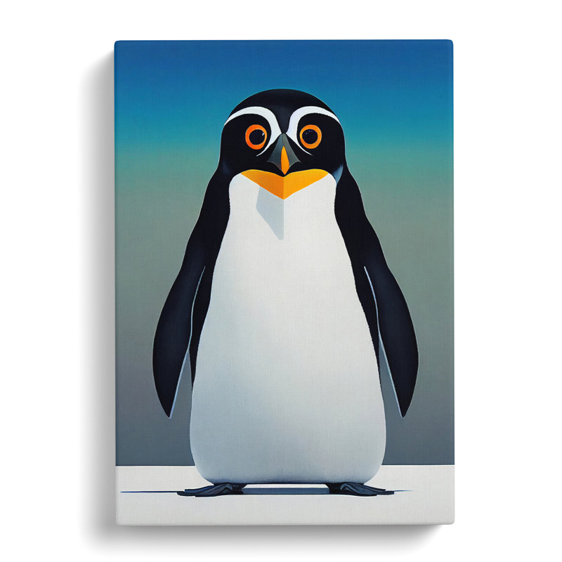 Sharece Penguin Solo - Wrapped Canvas, 50cm H x 35cm W x 3cm D