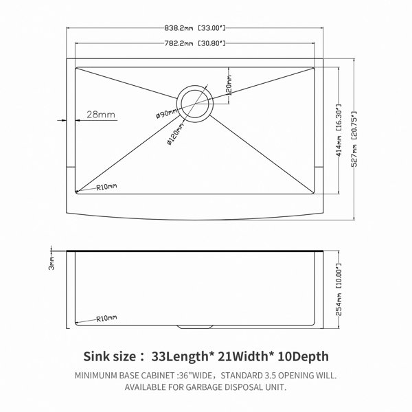 Dimensions du produit