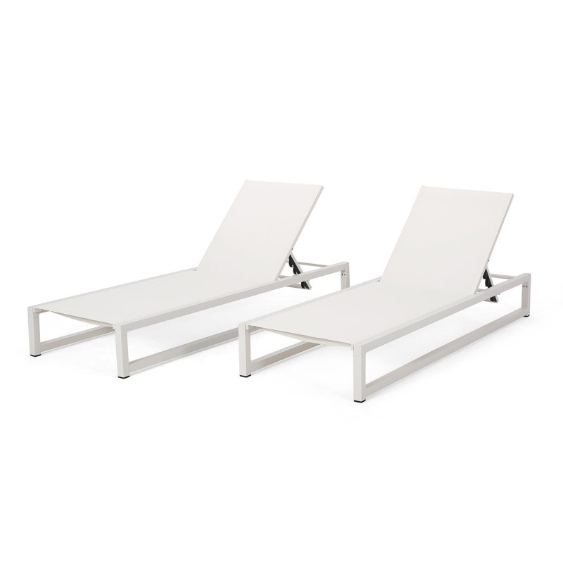 Venice Chaise Lounge, 2, White