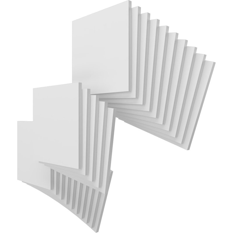 Panneaux de loisirs en PVC, H 7,75 po x l 7,75 po x P 0,38 po