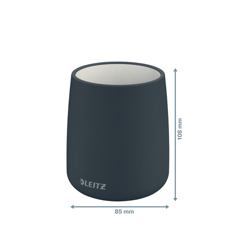 Cosy Ceramic Pen Holder, Grey
