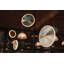 Chrona Modern Round Spun Brass Pendant Light, Vertical-1016443251-1016443248