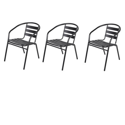 Fauteuil de salle à manger empilable Karletta