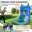 Jeu de carnaval gonflable à anneaux avec ventilateur intégré de 6,5 pi Wellcomer
