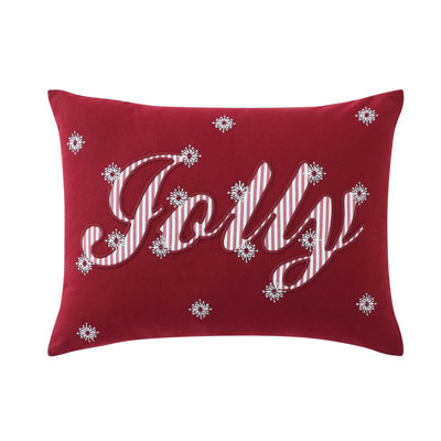 Tommy Bahama Jolly Stripe Red Throw Pillow