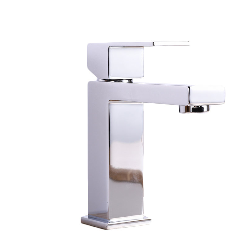 Robinet pour salle de bain à un trou, Chrome