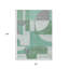 Tapis extérieur lavable à motif géométrique vert 8 pi x 10 pi vert sauge