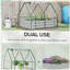 Lit de jardin surélevé galvanisé 4 pi x 3 pi Outsunny-522981713-522981722