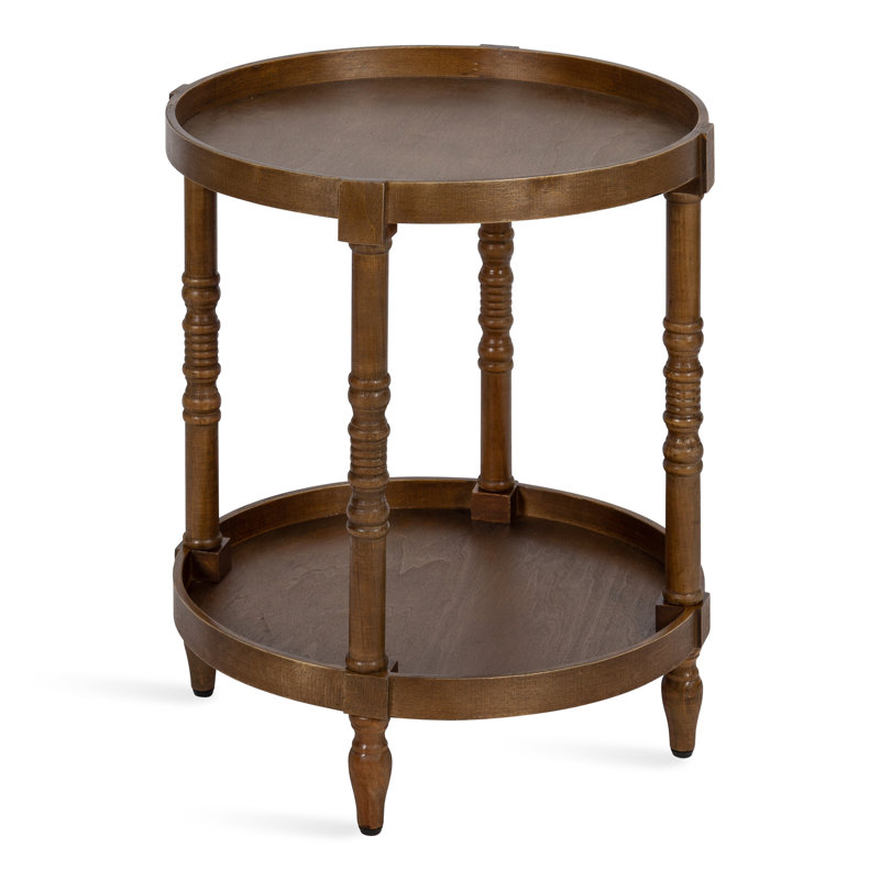 Table de bout haute Lukasik 24 po, Rustique naturel