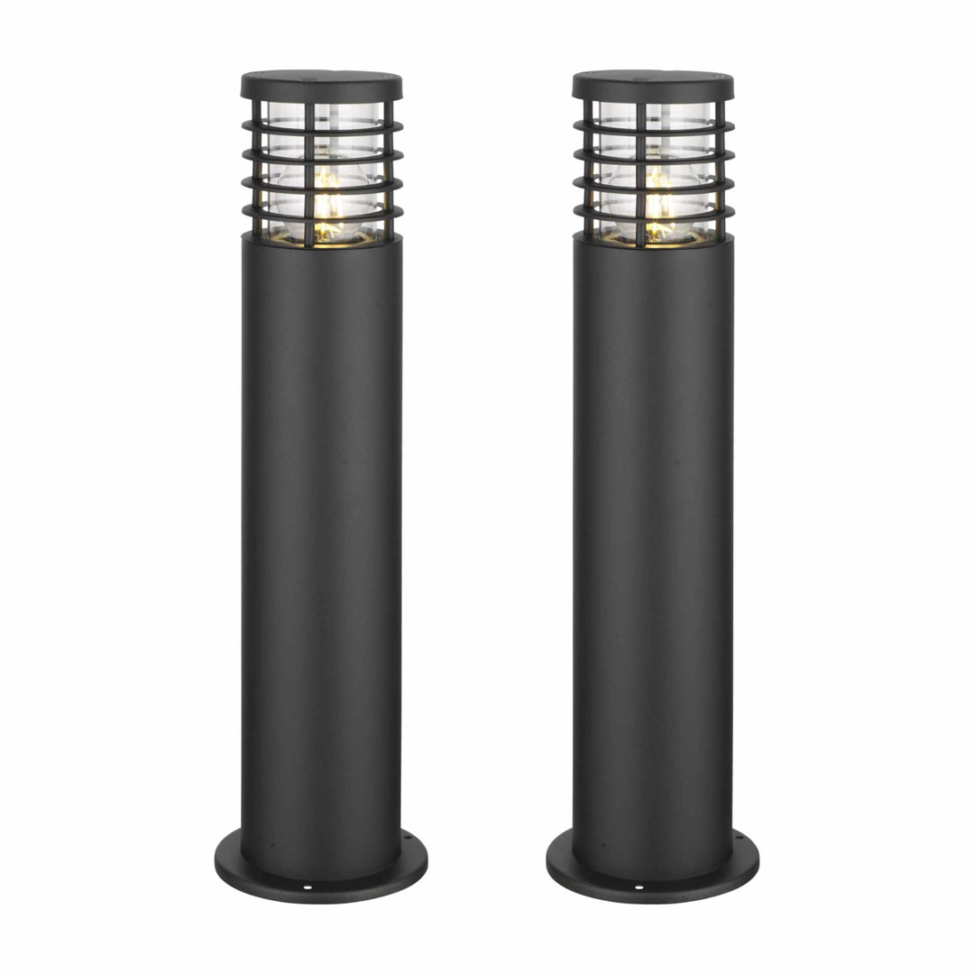 Vasco Black Paint Metal Bollard Light