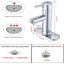 Robinet de lavabo pour salle de bain à une poignée-104942156
