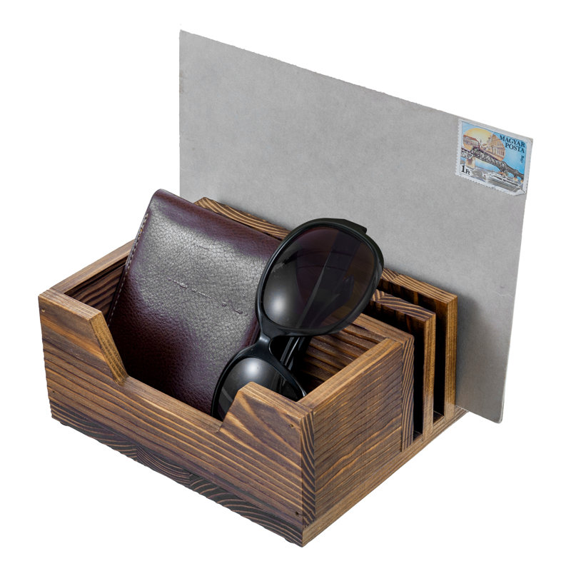Solid Wood Desk Organiser 