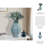 Modern Fluted Tall Ceramic Lidded Jar for Home Decor Display - Artistic Jar for Transitional Table Styling for Living Room - Green-1838408841-1838408844