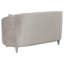 Causeuse grise grise contemporaine avec capitonnage