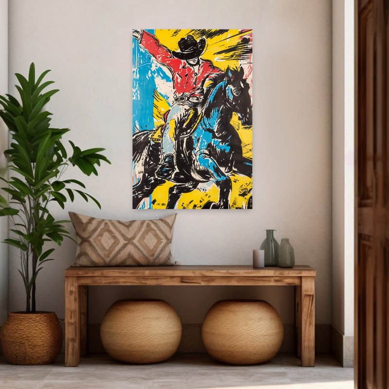 Art contemporain Art cheval contemporain, H 48 po x l 32 po