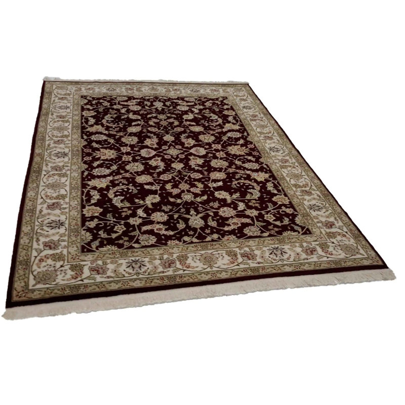 Oriental Area Rug in Burgundy