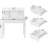 Akiyoshi Computer Desk with Built-In Electrical Outlet-1635082712