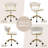 Home Office Chair, Velvet Upholstered Task Chair With Woven Open Back, 360° Swivel Desk Chair With Wheels, Adjustable Vanity Chair, Computer Chair For Office, Studio-1088771807