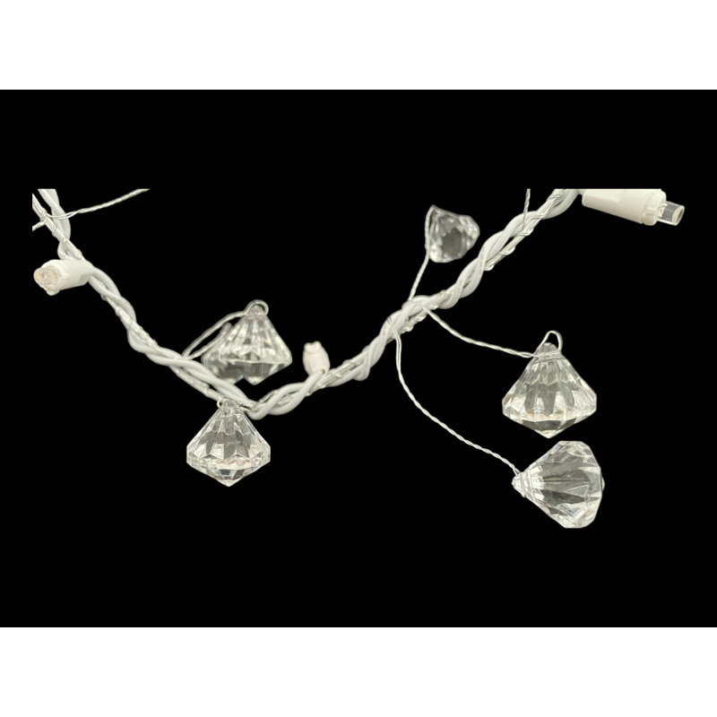 Jahanna Indoor / Outdoor 20 - Bulb 72 in. Plug-in LED Standard String Light