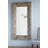 39X3.5X75" Full Length Rectangle Floor Mirror With Distressed Wood Frame