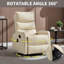 Fauteuil inclinable pivotant manuel avec fonction de massage thermique-1853979061