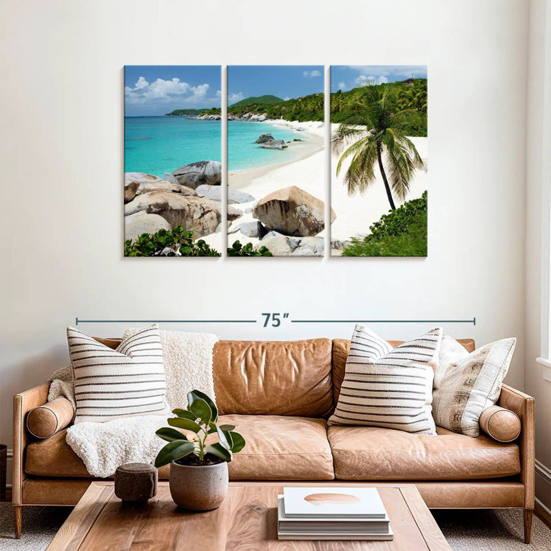Paysage marin Gillard, H 36 po x l 57 po