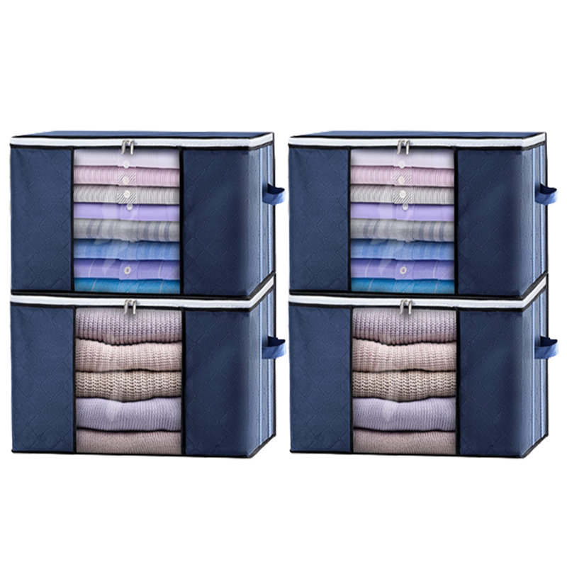 Ensemble de sacs de rangement en tissu, Bleu