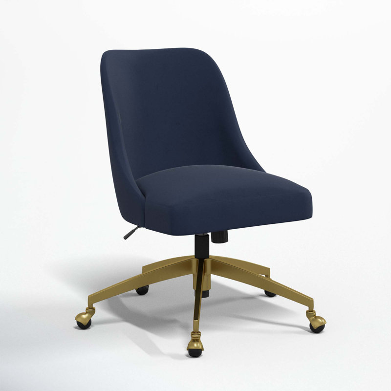 Tamieka Office Chair, Classic Ink Performance Velvet