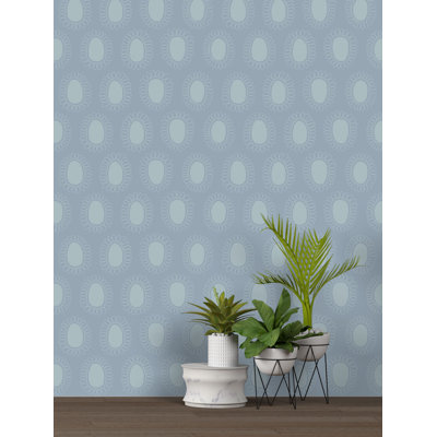 Rouleau de papier peint Susan Hable Garden Flower L 33 pi x l 20,5 po